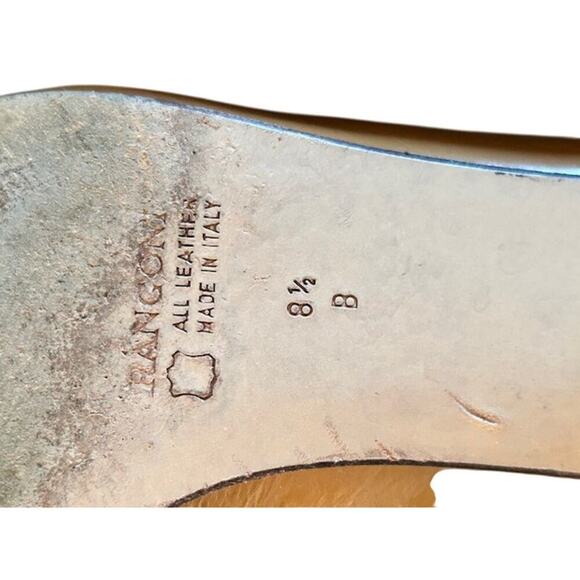 Y2K Rangoni Firenze Tan Leather Cap-Toe Pumps – 8.5B - Picture 12 of 13